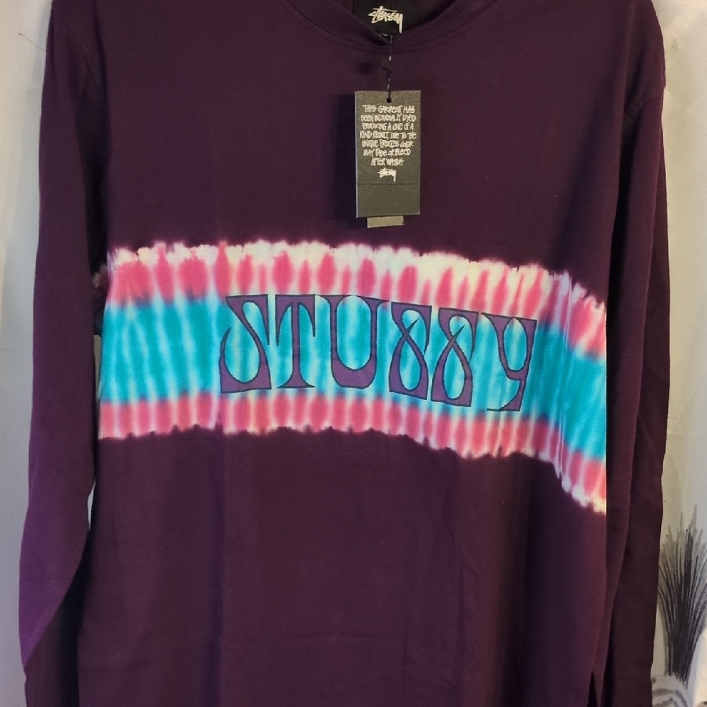 Stussy Multicolor Tie-Dye Long Sleeve Shirt